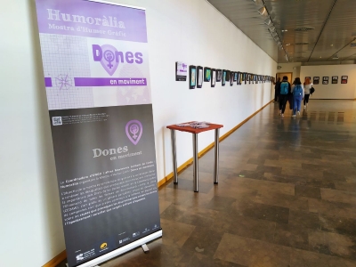 Exposició d'Humoràlia: Dones en moviment / Foto: Coordinadora d’ONGD i altres Moviments Solidaris