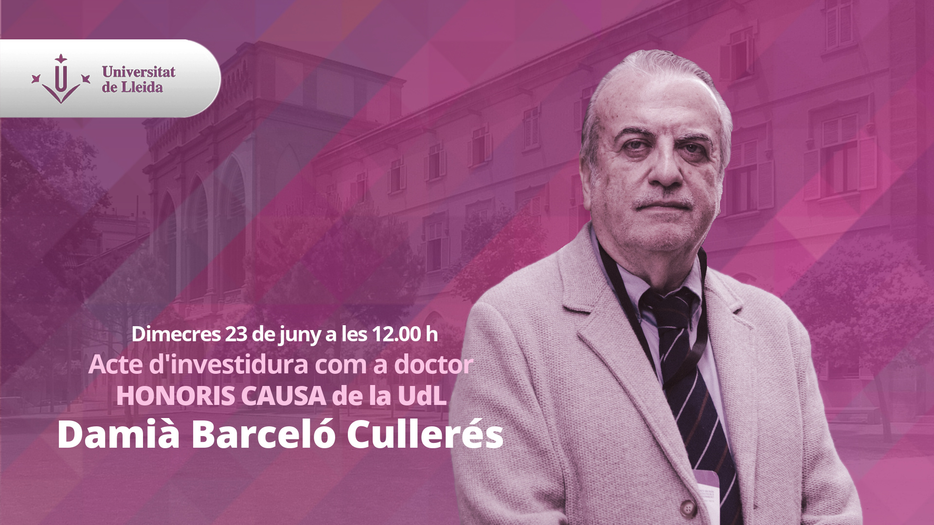 Damià Barceló Cullerés, Honoris Causa de la UdL