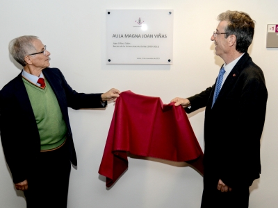 Acte de reconeixement a Joan Viñas per la seua trajectòria acadèmica i de servei a la Universitat de Lleida