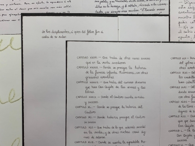 Exposició: El Quijote de tu puño y letra / Universitat de Lleida