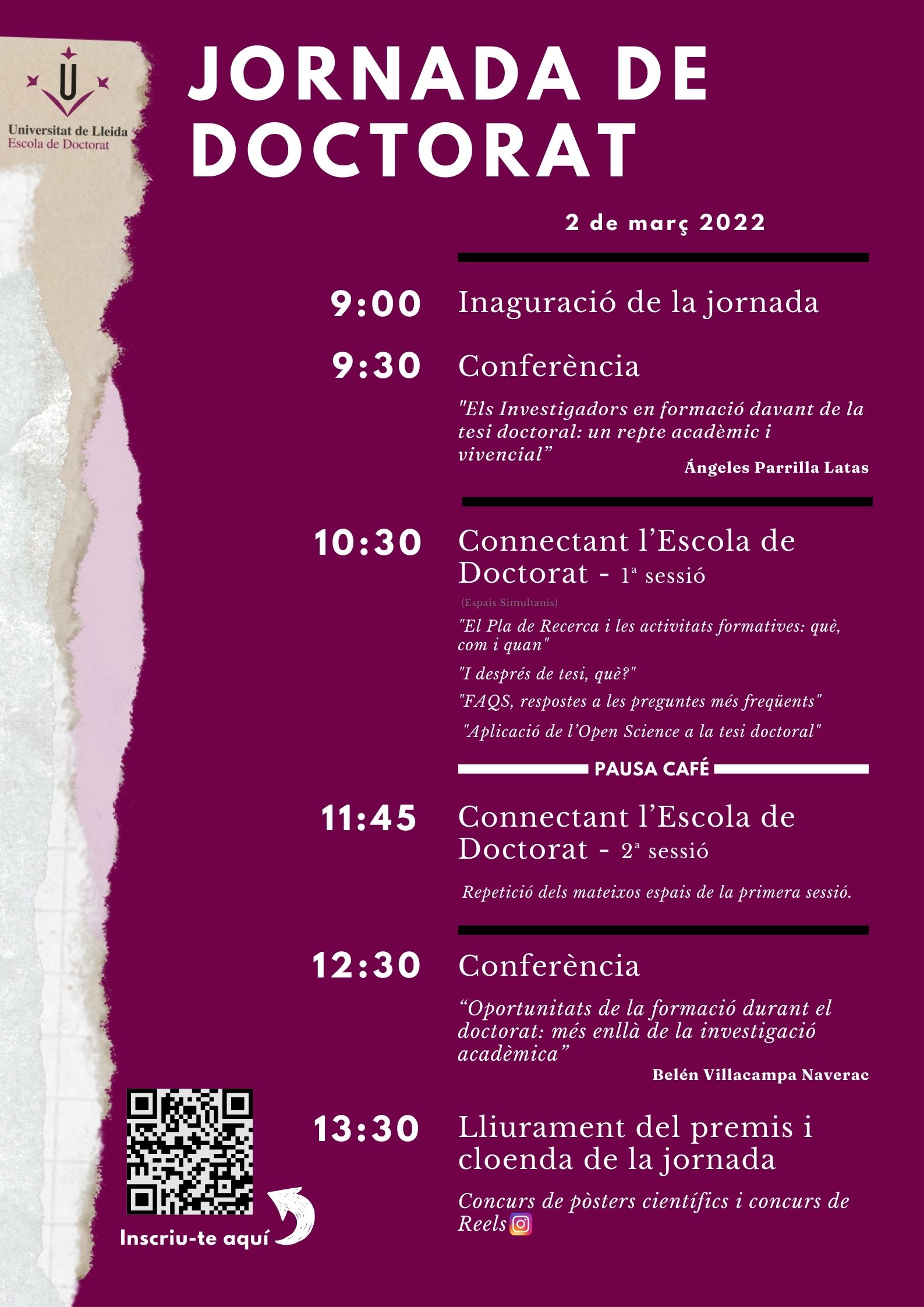 VIII Jornada de Doctorat de la Universitat de Lleida VIII Jornada de Doctorat de la Universitat de Lleida