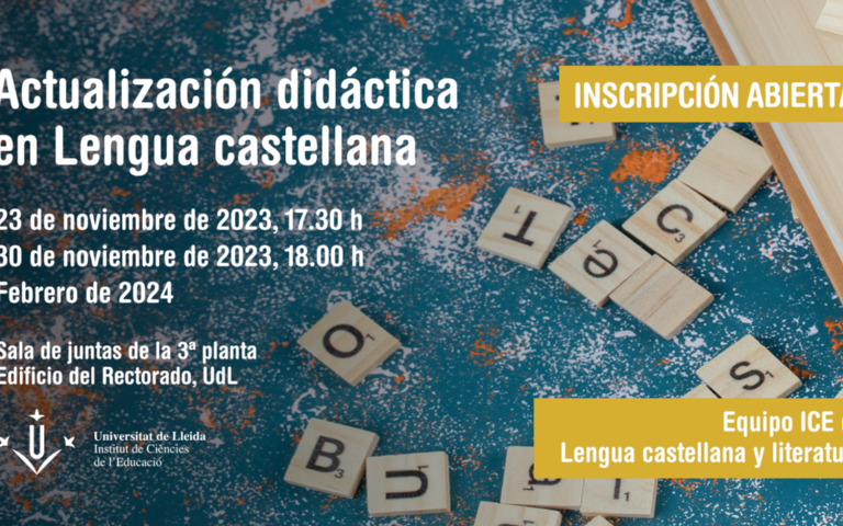 Jornades per a professorat: Actualización didáctica en lengua castellana