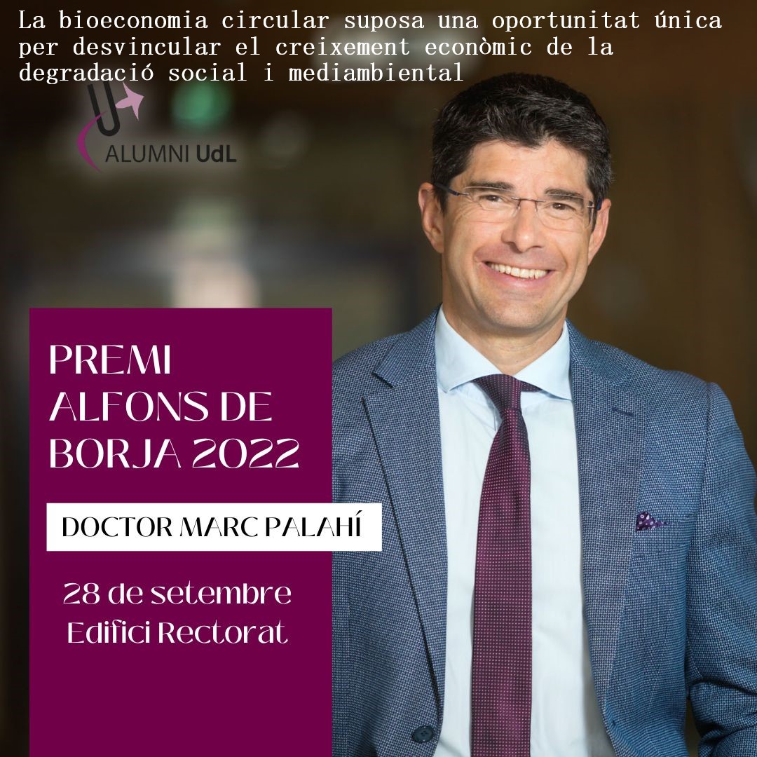 Premi Alfons Borja Alumni UdL 2022 Premi Alfons Borja Alumni UdL 2022