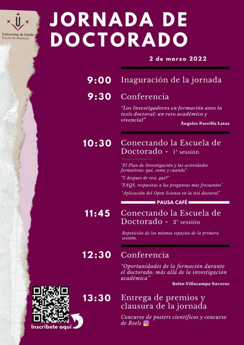 VIII Jornada de Doctorado de la Universidad de Lleida