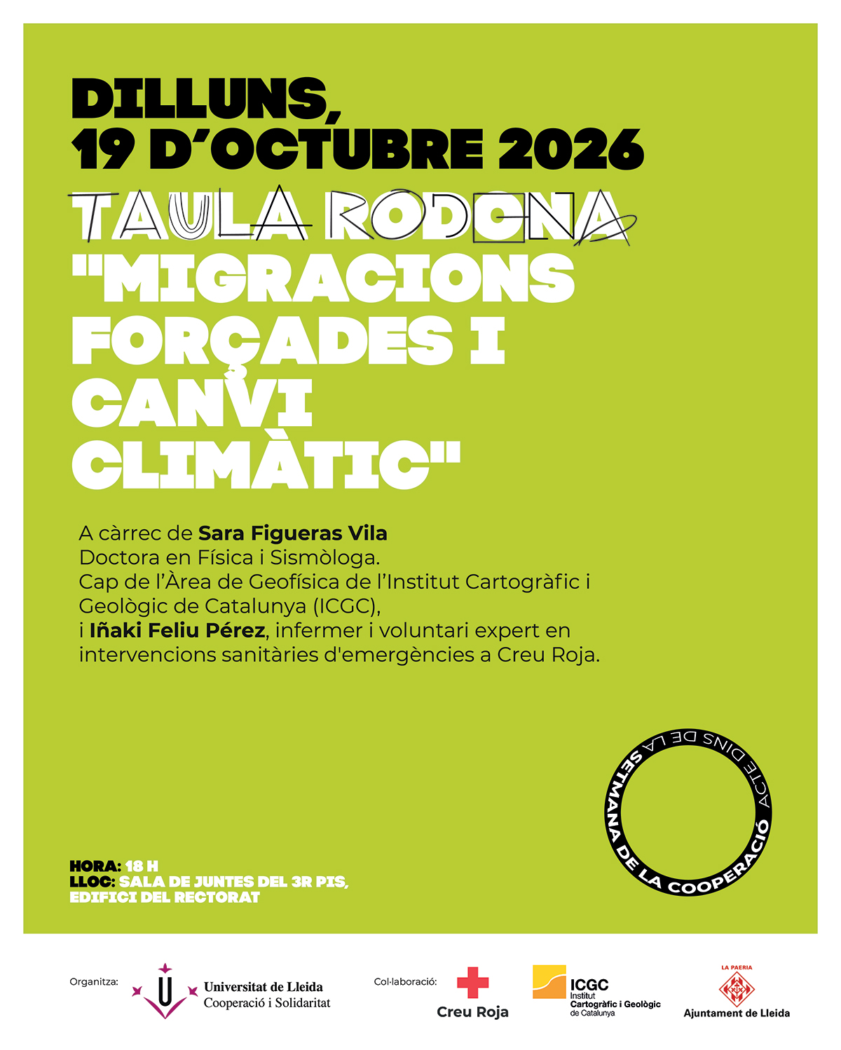 Taula rodona: Migracions forçades i canvi climàtic