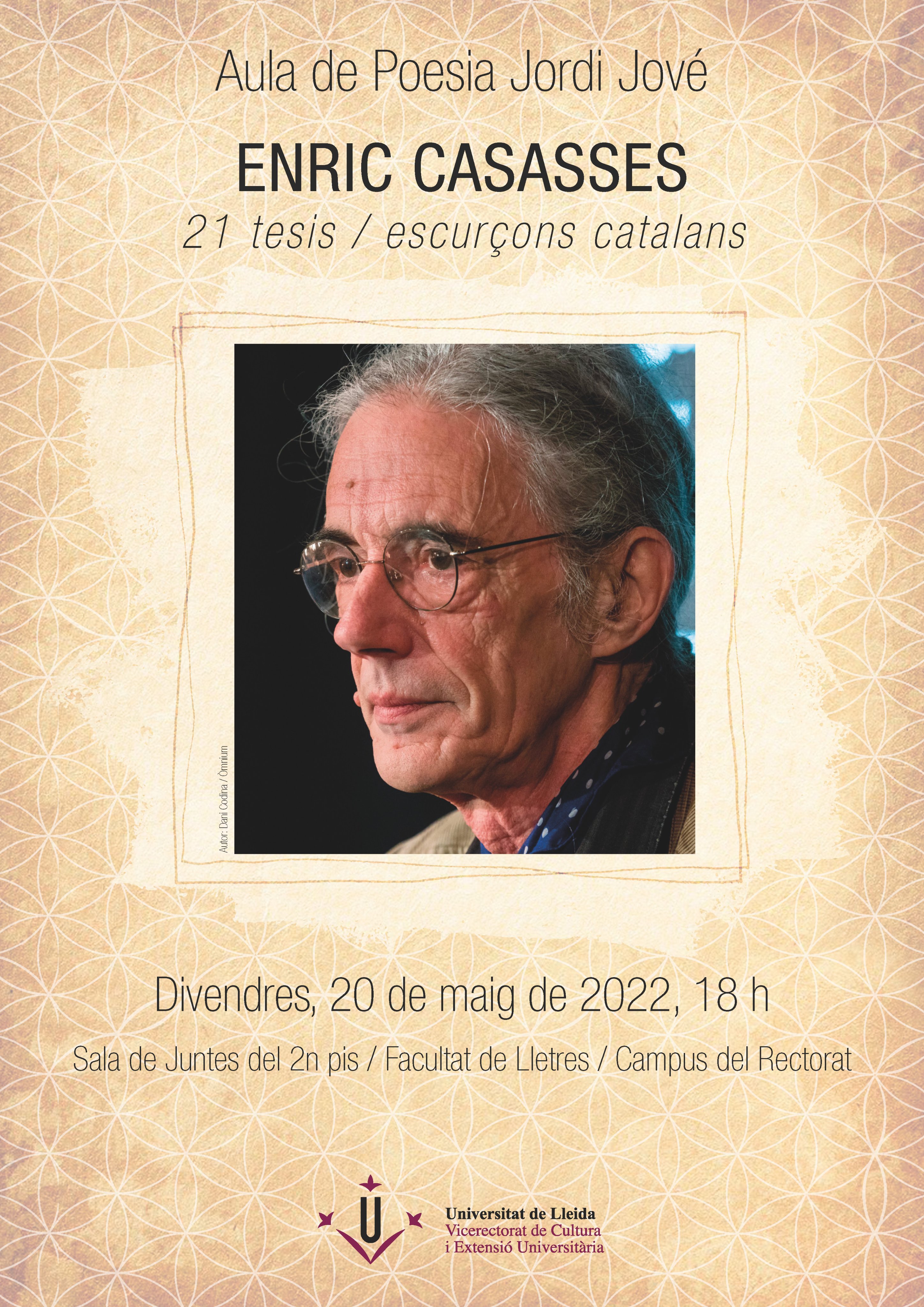 Presentació a la UdL de: 1 tesis / escurçons catalans, d'Enric Casasses Presentació a la UdL de: 1 tesis / escurçons catalans, d'Enric Casasses