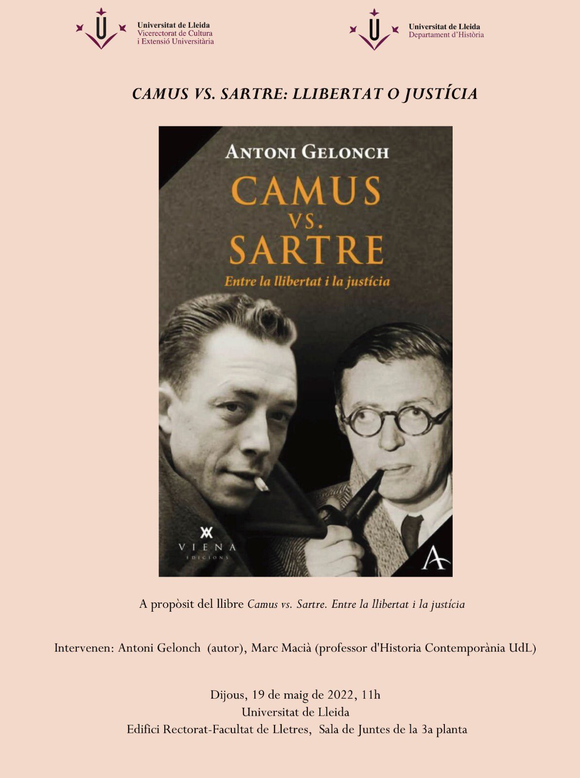Jornada Camus vs. Sartre a la UdL Jornada Camus vs. Sartre a la UdL