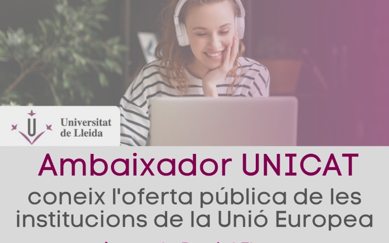 Xerrada de l'ambaixador UNICAT de la UdL: Oferta pública de les institucions de la Unió Europea