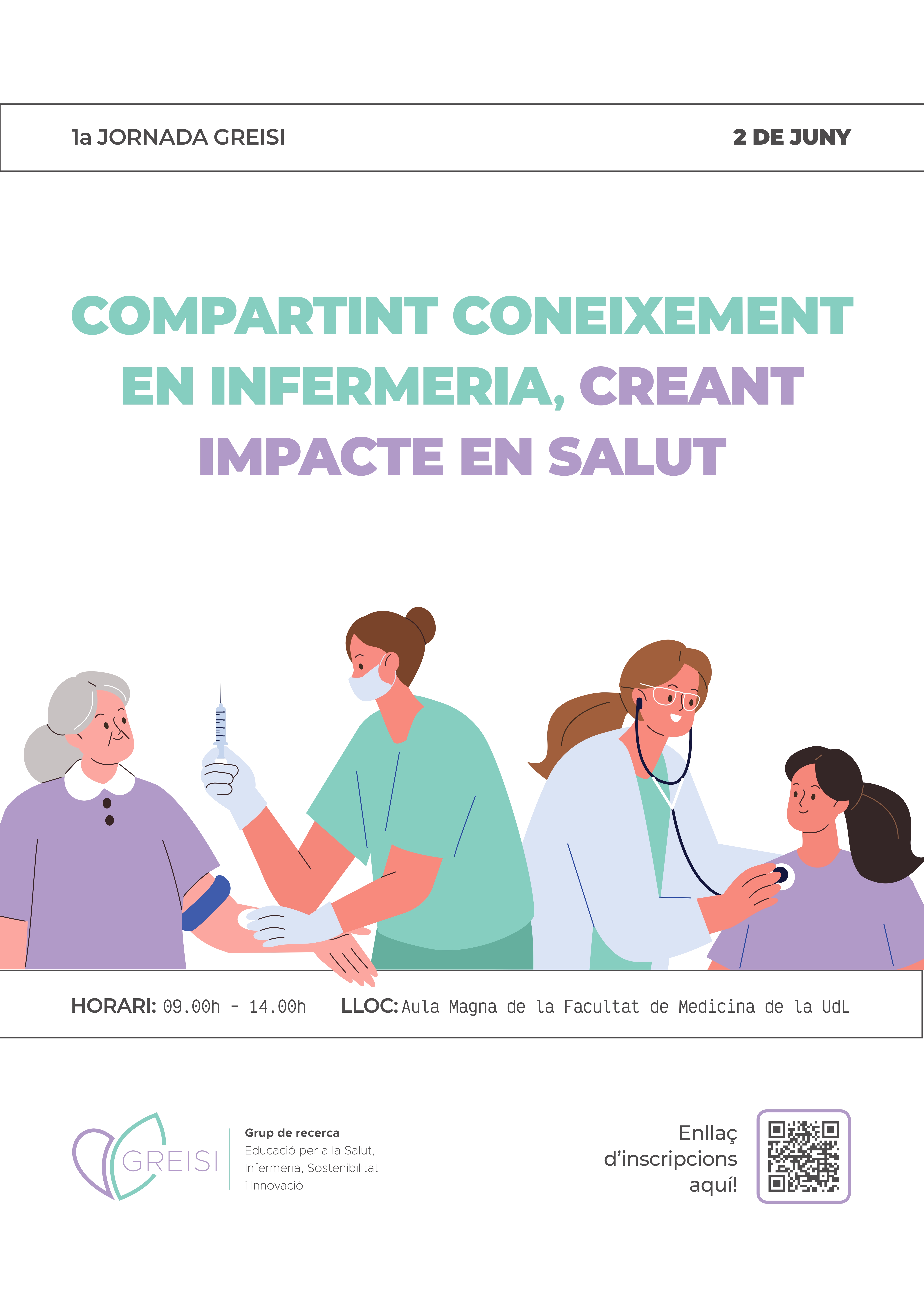 Jornada: Compartint coneixement en infermeria, creant impacte en salut Jornada: Compartint coneixement en infermeria, creant impacte en salut