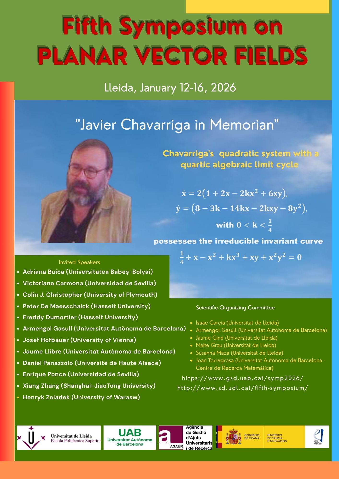 5th Symposium on Planar Vector Fields