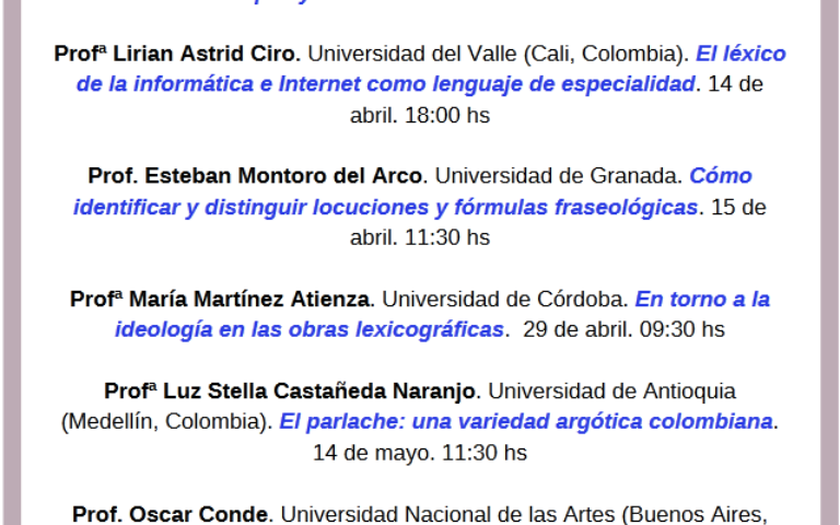 Conferència: La historiografía de la lingüística: concepto, tareas, áreas y aplicaciones concretas