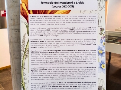 Exposició: El llibre com a pràctica viva. Imatges, sabers i formació del magisteri a Lleida (segles XIX–XXI)