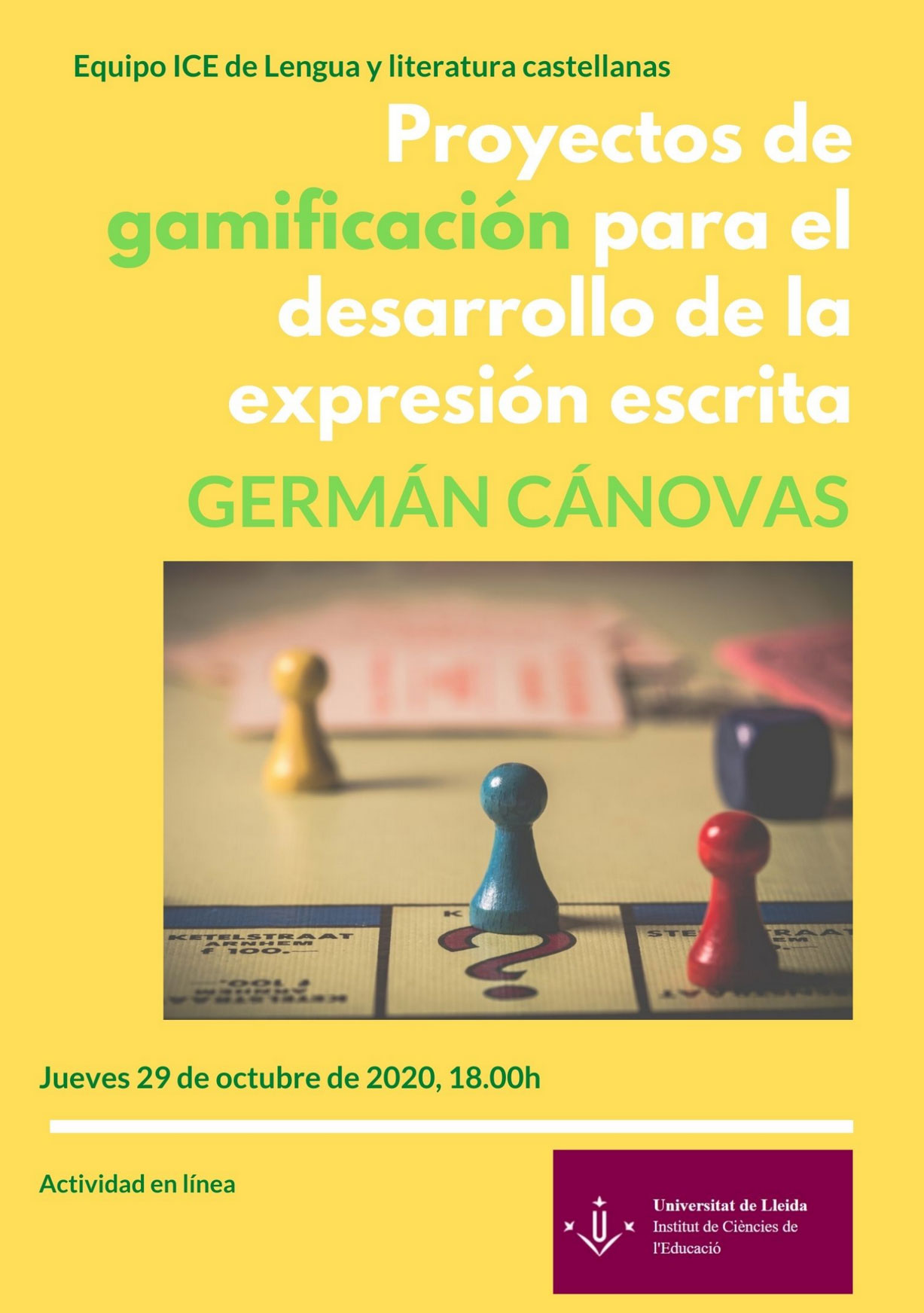Germán Cánovas: Proyectos de gamificación para el desarrollo de la expresión escrita