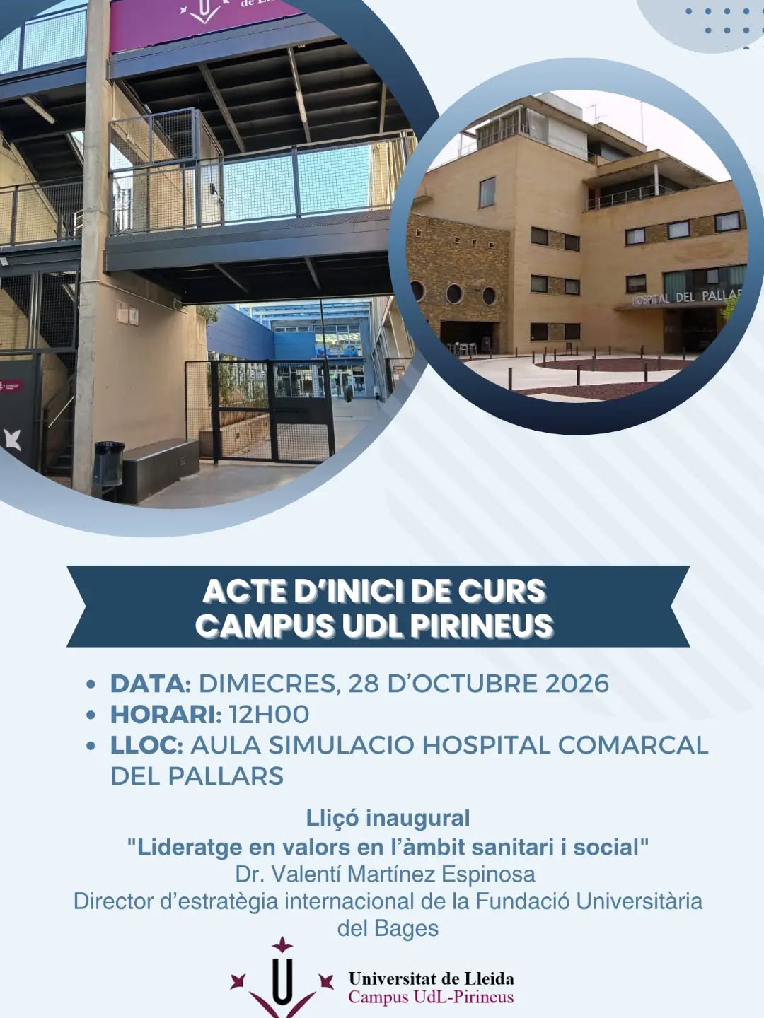 Inauguració del curs 2026/27 del Campus Pirineus UdL.