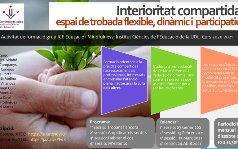 Cicle de formació: Interioritat compartida
