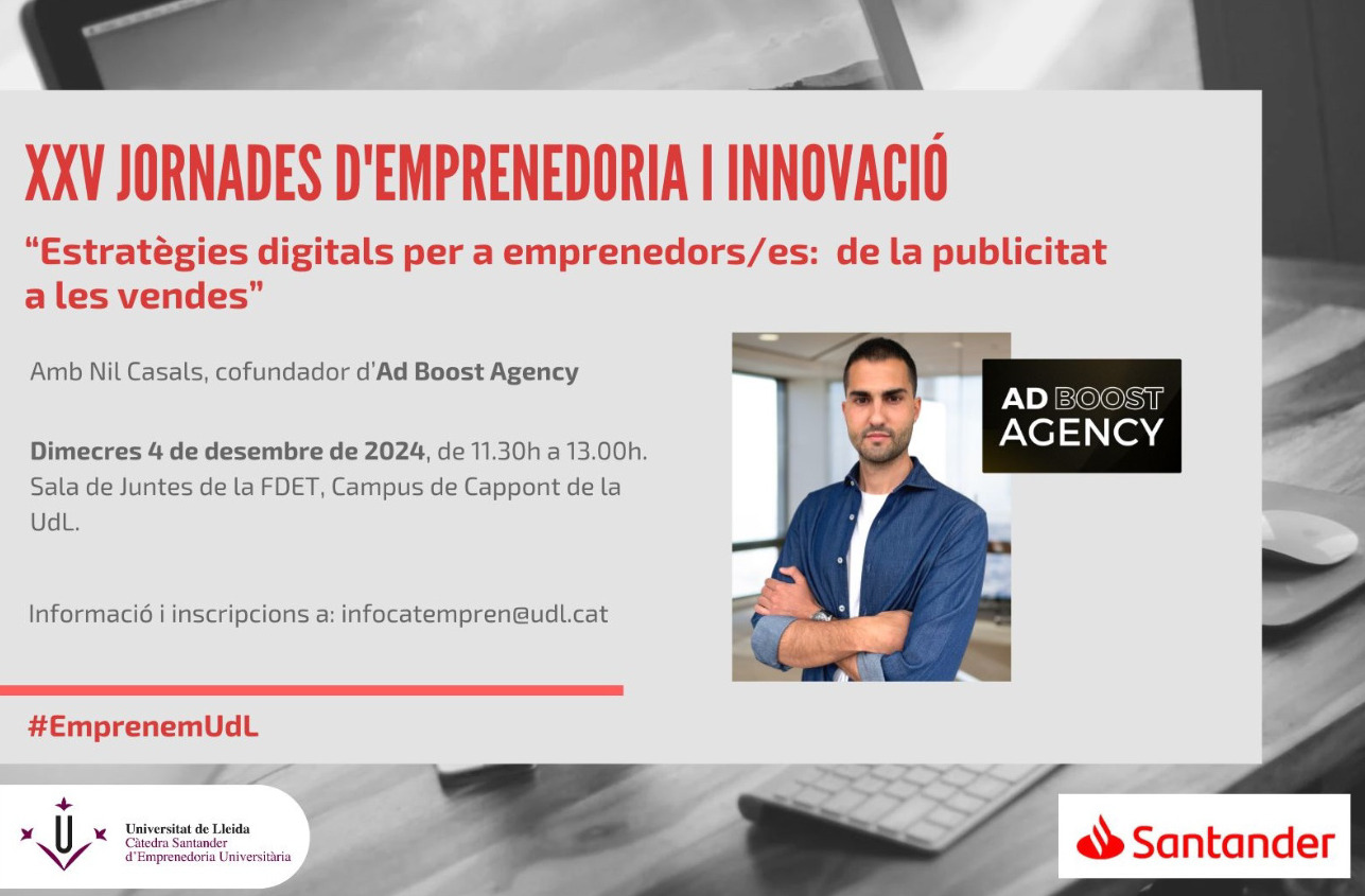 XXV Jornades d'Emprenedoria i Innovació XXV Jornades d'Emprenedoria i Innovació