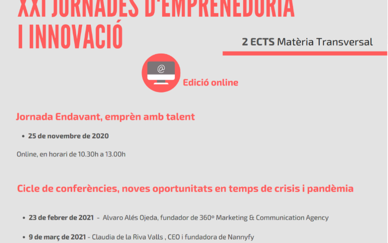Xerrada dins el cicle de conferències: Noves oportunitats en temps de crisis i pandèmia