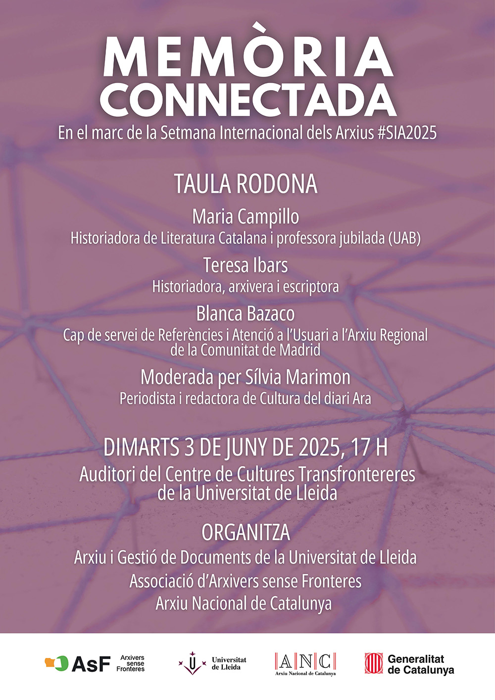 Taula rodona: Memòria connectada Taula rodona: Memòria connectada
