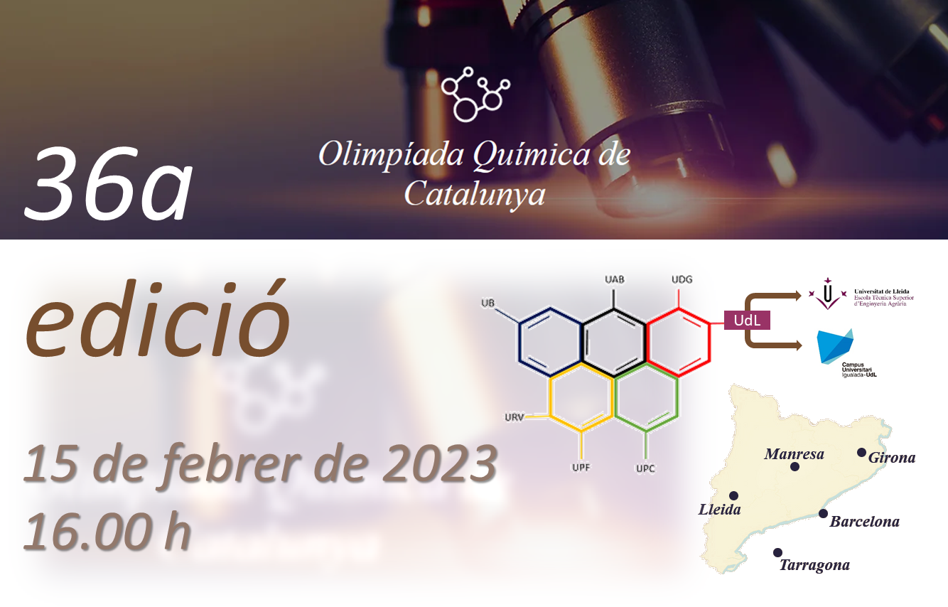 Olimpíada Química de Catalunya 2023 Olimpíada Química de Catalunya 2023