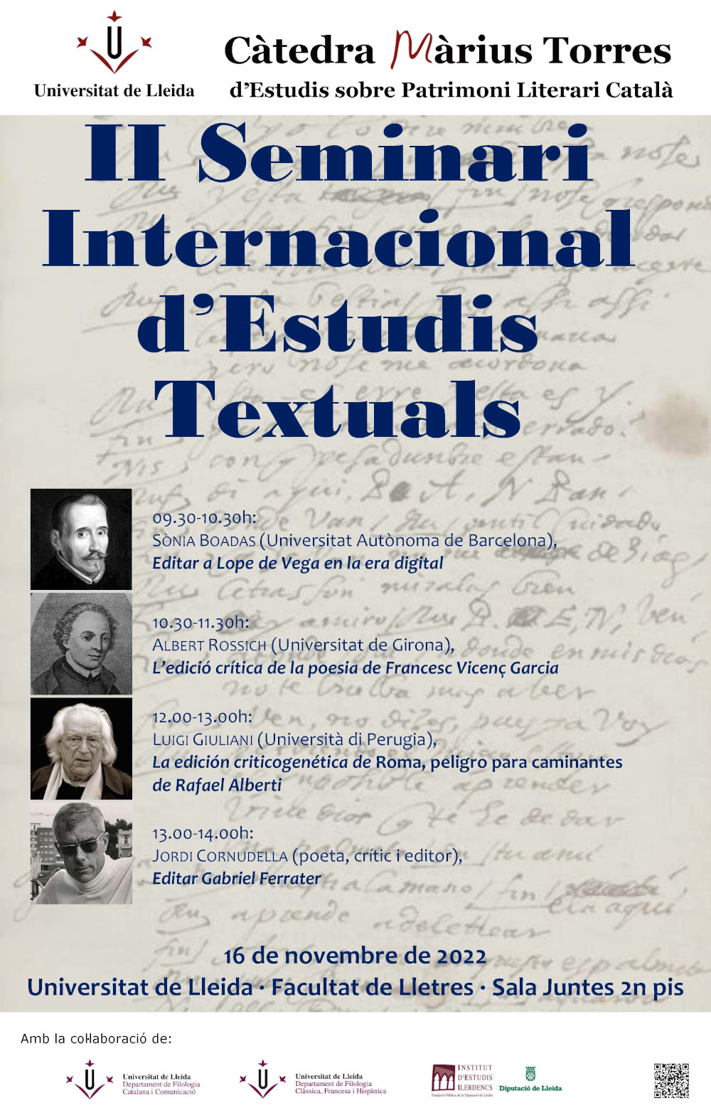 II Seminari Internacional d'Estudis Textuals II Seminari Internacional d'Estudis Textuals