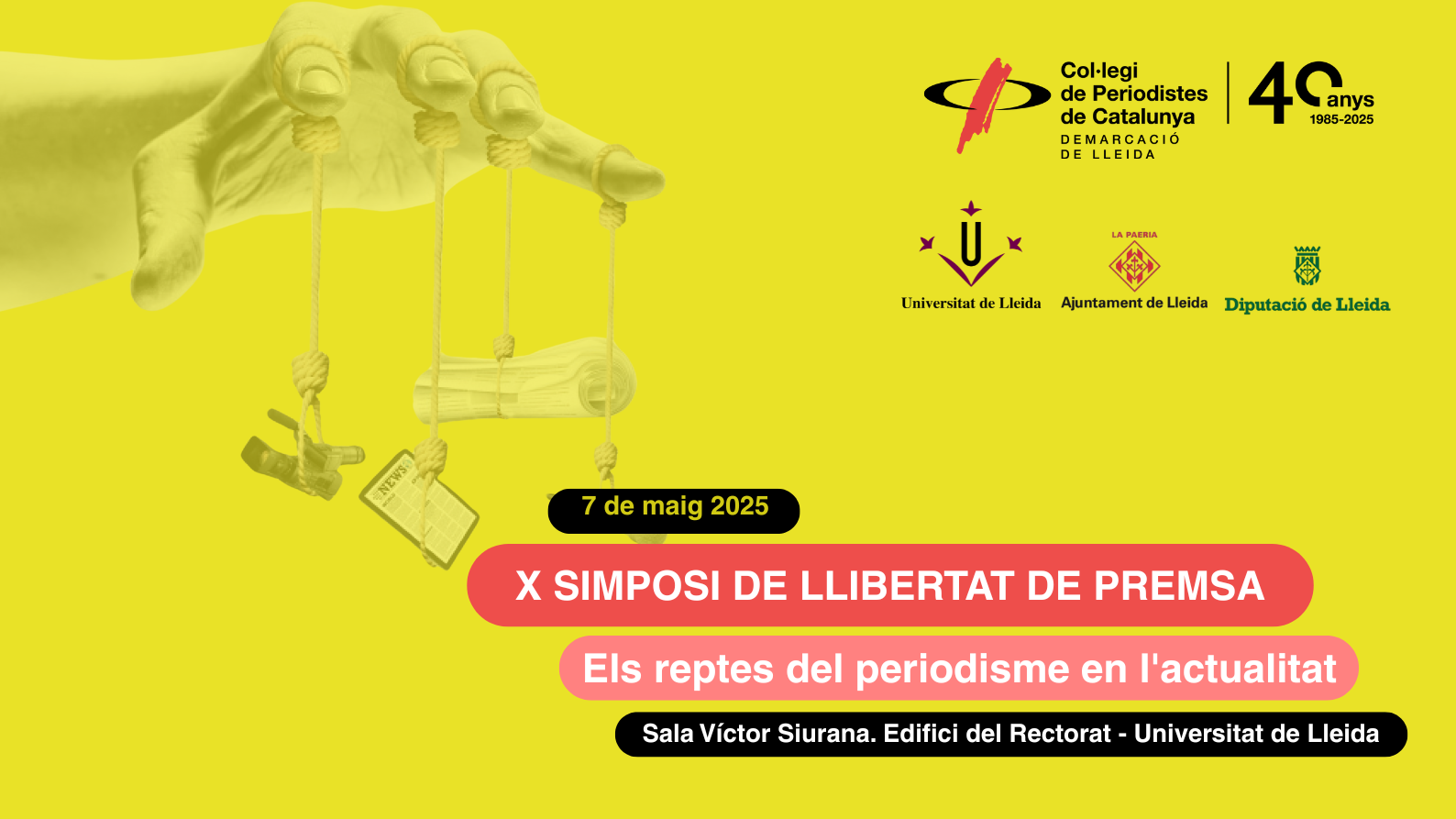 Xè Simposi de Llibertat de Premsa: Els reptes del periodisme en l'actualitat