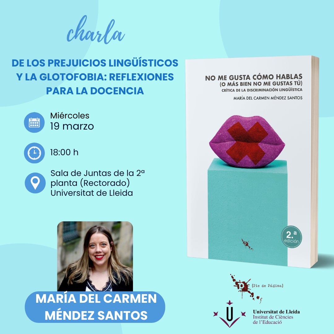 Conferència: De los prejuicios lingüísticos y la glotofobia: reflexiones para la docència