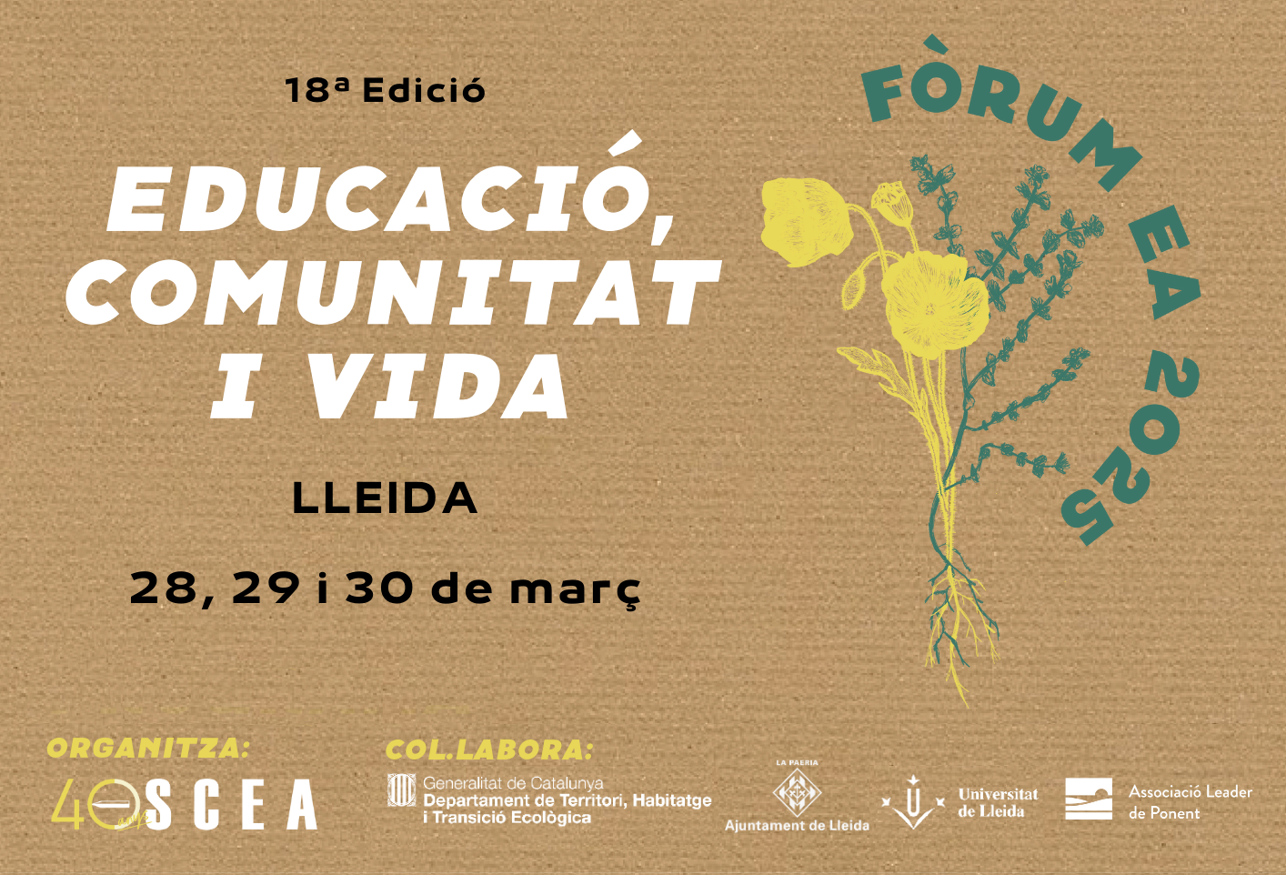 Fòrum d'Educació Ambiental 2025 Fòrum d'Educació Ambiental 2025