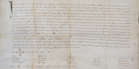 P1300 Privilegi fundacional. AML, Fons Municipal, pergamí 68 1(1)