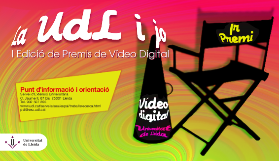 Descarregat les bases dels Premis de Vídeo Digital La UdL i Jo (PDF)